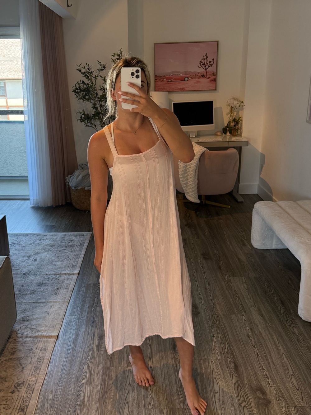 Pink Sundress Coverup